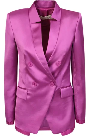 BLANCA Jakke, Dame, Lilla, XS, Polyester, Lilla Dobbeltbrystet Blazer