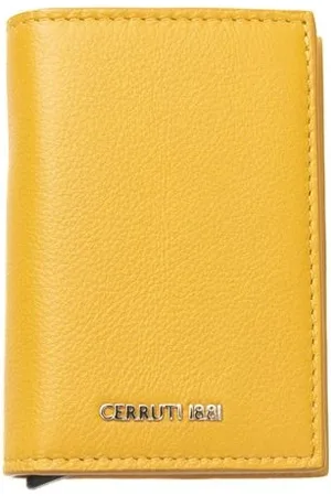 Cerruti 1881 Tilbehør, Herre, Gul, ONE SIZE, Læder, Elegant gult læderpung