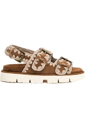 Mou Sko, Dame, Brun, 39 EU, Uld, Cuoio Dobbeltspænde Sandaler
