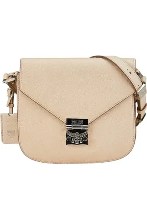 MCM Pre-owned, Dame, , ONE SIZE, Uld, Pre-owned Laeder crossbody-tasker
