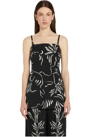 MARELLA Top, Dame, Sort, S, Satin, Satin tanktop i array