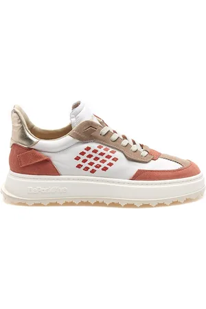 BE POSITIVE Sko, Dame, Flerfarvet, 40 EU, Læder, Beige-pink Cuprace Wing Sneakers