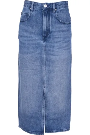 Isabel Marant Nederdel, Dame, Blå, XS, Denim, Denim Nederdel med Lommer og Lynlås