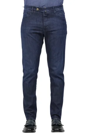 Incotex Jeans, Herre, Blå, W33, Denim, Stræk denim jeans til mænd