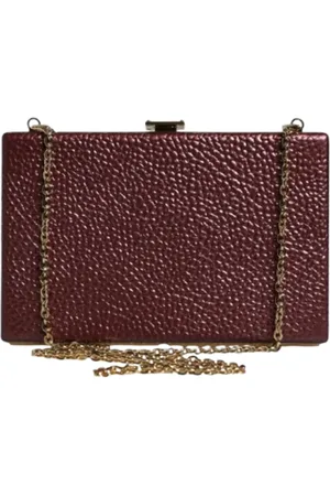 Dolce & Gabbana Pre-owned, Dame, Rød, ONE SIZE, Uld, Pre-owned Laeder skuldertasker