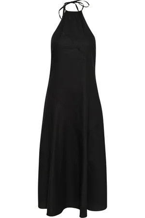 Gestuz Kjole, Dame, Sort, S, Sort Halterneck Kjole Elegant Feminin Stil
