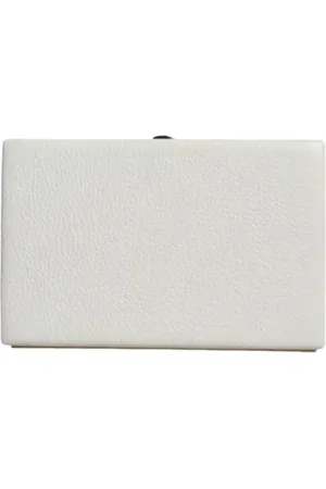 Dolce & Gabbana Pre-owned, Dame, Hvid, ONE SIZE, Uld, Pre-owned Laeder clutches