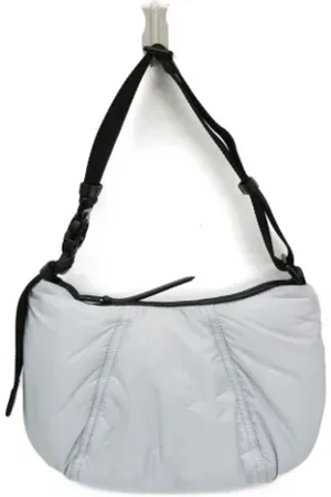 Moncler Pre-owned, Dame, Grå, ONE SIZE, Uld, Pre-owned Canvas skuldertasker