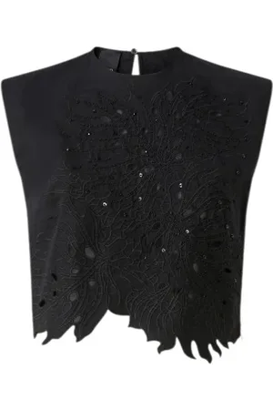 Pinko Top, Dame, Sort, M, Bomuld, Ydre Stof Tilbehørssæt