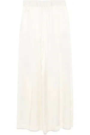 SEMICOUTURE Bukser, Dame, Hvid, S, Uld, Jhonny Stilfuld Mode Skjorte