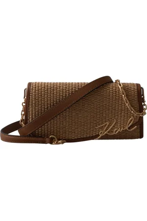 Karl Lagerfeld Taske, Dame, Brun, ONE SIZE, Uld, K/Signature Wallet Raffia