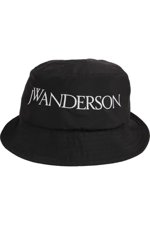 J.W.Anderson Tilbehør, Herre, Sort, S/M, Spandehat med broderet logo