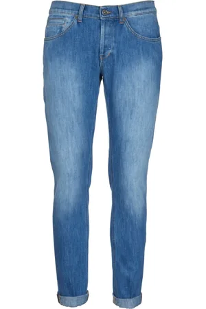 Dondup Jeans, Herre, Blå, W35, Uld, Blå Stilfulde Bukser