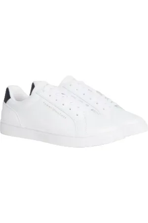 Tommy Hilfiger Sko, Dame, Hvid, 35 EU, Afslappede Sneakers til Mænd og Kvinder