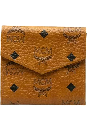 MCM Pre-owned, Dame, Brun, ONE SIZE, Tyl, Pre-owned Plast punge
