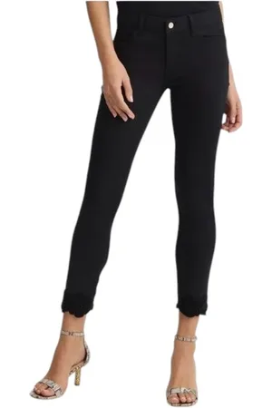 Liu Jo Bukser, Dame, Sort, W30, Bomuld, Bomuldsblanding Strækbare Mode Leggings
