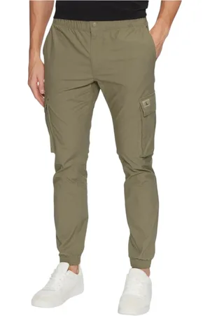 Calvin Klein Bukser, Herre, Grøn, W34, Skinny Cargo Bukser