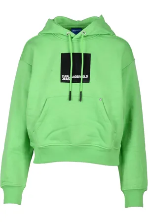 Karl Lagerfeld Sweathshirts & Hoodies, Dame, Grøn, L, Bomuld, Sweatshirts Hoodies