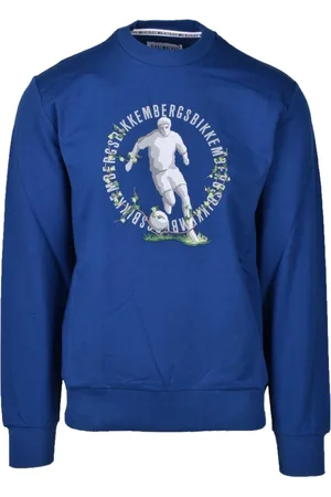 Bikkembergs Sweathshirts & Hoodies, Herre, Blå, L, Bomuld, Sweatshirts Hoodies