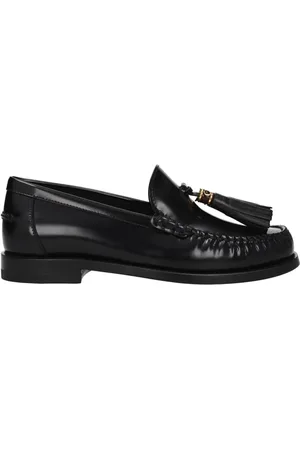 Dior Sko, Dame, Sort, 34 EU, Sort Loafer med Frynser