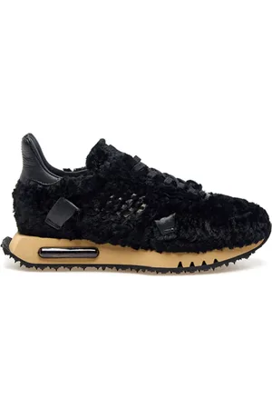 BE POSITIVE Sko, Dame, Sort, 40 EU, Læder, Sort Space Race Wing Sneakers