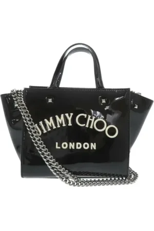 Jimmy Choo Pre-owned, Dame, Sort, ONE SIZE, Uld, Pre-owned Laeder hndtasker