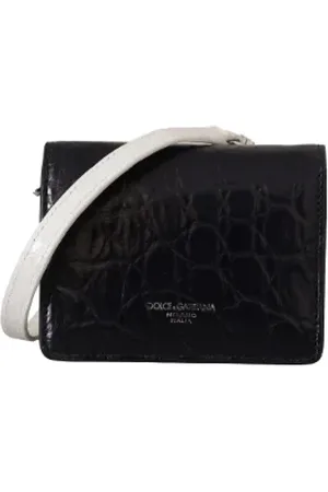 Dolce & Gabbana Pre-owned, Dame, Sort, ONE SIZE, Uld, Pre-owned Canvas skuldertasker