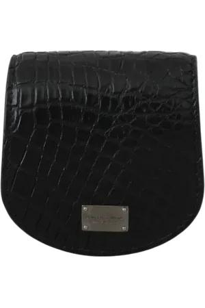 Dolce & Gabbana Pre-owned, Dame, Sort, ONE SIZE, Læder, Pre-owned Canvas punge