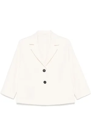 Circolo Jakke, Dame, Hvid, L, Bomuld, Hvid Bomuld-Lycra Jakke til Kvinder