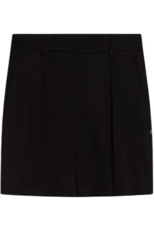 Sportmax Shorts, Dame, Sort, M, Bomuld, Sorte Brede Shorts