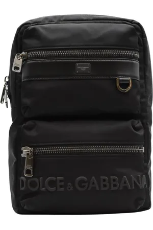 Dolce & Gabbana Taske, Herre, Sort, ONE SIZE, Uld, Stilfulde Rygsække til Daglig Brug