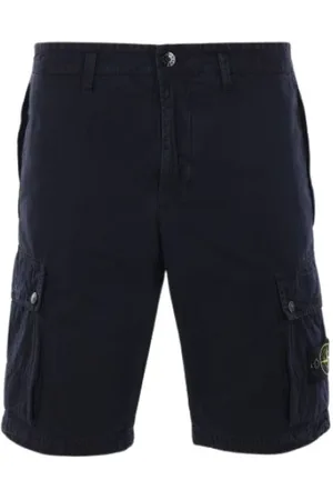 Stone Island Shorts, Herre, Blå, W30, Blå Casual Shorts