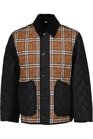 Burberry Jakke, Herre, Flerfarvet, M, Vintage Check Quilted Classic Jacket