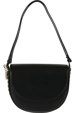 Stella McCartney Taske, Dame, Sort, ONE SIZE, Uld, Sort Flap Skuldertaske