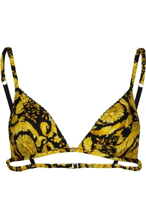VERSACE Undertøj, Dame, Flerfarvet, L, Barocco Trekantet Silke BH