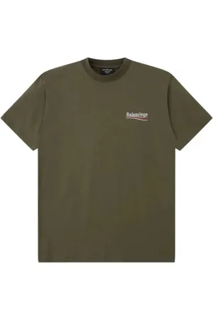 Balenciaga Top, Herre, Grøn, M, Grøn Vintage Jersey Oversize T-shirt