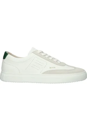Blackstone Sko, Herre, Hvid, 46 EU, Slate Harper Perf - Green - Sneaker (low)