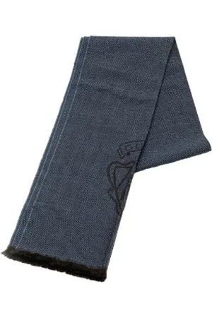 Gucci Pre-owned, Dame, Blå, ONE SIZE, Uld, Pre-owned Uld trklaeder