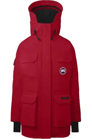 Canada Goose Jakke, Dame, Rød, 2XS, Uld, Stilfulde Jakker til Alle Sæsoner