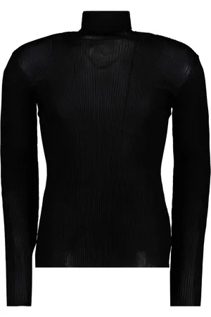 OFF-WHITE Strik, Herre, Sort, S, Uld, Stilfuld Helvert Pullover Sweater