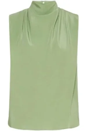 MARELLA Top, Dame, Grøn, XS, Silke Crêpe Top - Array Stil
