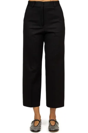 LIVIANA CONTI Bukser, Dame, Sort, M, Hvid Milano Bukser med Elastisk Talje
