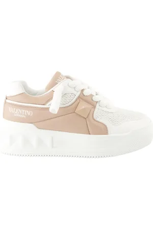 VALENTINO GARAVANI Sko, Dame, Lyserød, 37 1/2 EU, Læder, One Stud XL Sneakers