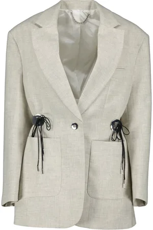 Paco rabanne Jakke, Dame, , XS, Uld, Uld Oversized Blazer Forår-Sommer 2025