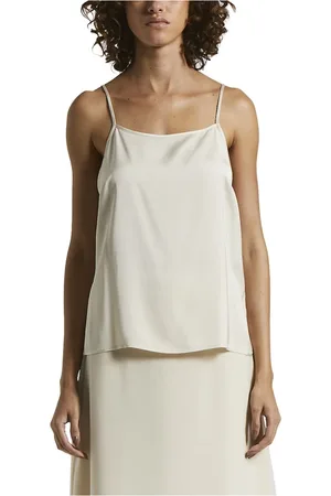 PESERICO SIGN Top, Dame, , L, Satin, Flydende viskose satin top