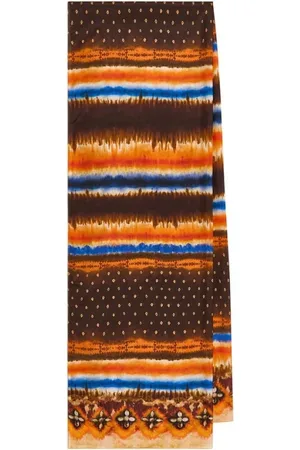 Maliparmi Tilbehør, Dame, Flerfarvet, ONE SIZE, Silke Kollektion Print Stole