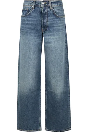 ANINE BING Jeans, Dame, Blå, W27, Denim, Højtaljede brede ben vintage jeans