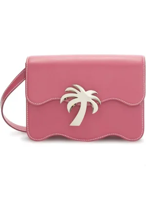 Palm Angels Taske, Dame, Lyserød, ONE SIZE, Uld, Stilfuld Lilla Skuldertaske