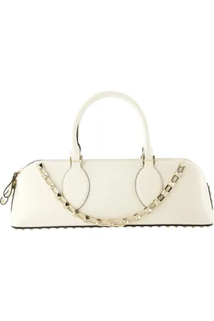 VALENTINO GARAVANI Taske, Dame, Hvid, ONE SIZE, Uld, Rockstud East-West Håndtaske