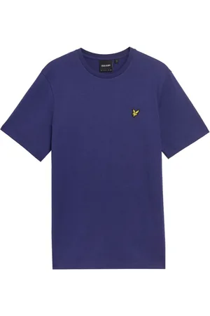 Lyle & Scott Top, Herre, Lilla, 5XL, Bomuld, Plain T-Shirt